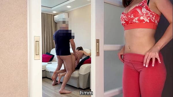 Stepmom Got Horny Again From My Sex With Girlfriend And Fucked Me - Russian Amateur With Talk And English Subtitles