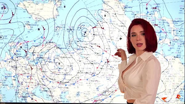 Weather Forecast Presenter Fucks on Live News and Receives Two Cumshots POV