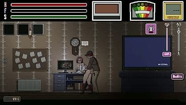 The assistant's anal was suddenly fucked. A hentai game with a ghost hunt.