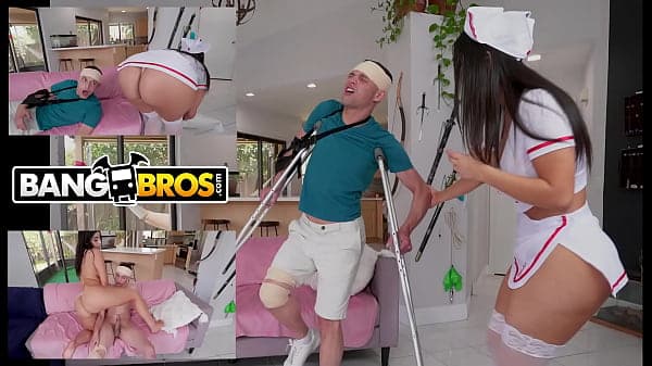 BANGBROS - Johnny Love Hijacks His Ailing Curvy Latin Nurse Violet Myers