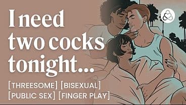 ASMR Audio Porn: Risky First Time MMF Threesome at a Party &ndash; Bisexual, Teasing & Public Fuck &ndash; Erotic Audio Roleplay for Women