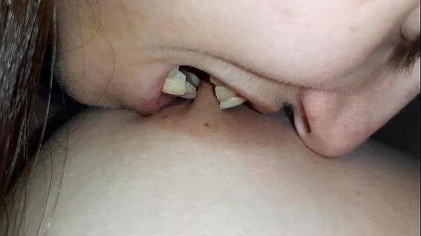 Hot lesbian threesome with licking, kissing, sucking, biting nipples