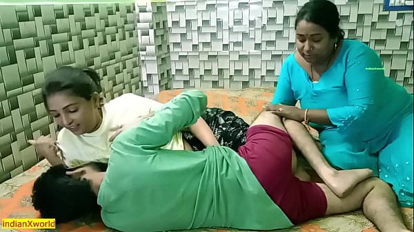 Beautiful Indian girl shared his boyfriend with bhabhi!! Hindi XXX hot sex