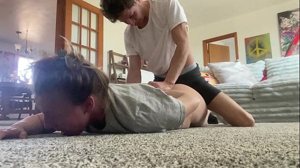 Fuck me from behind eating cum