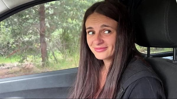 A modest village girl shows her tits and opens her ass to an impudent guy