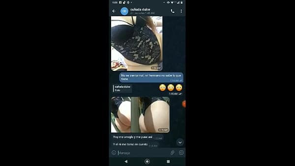 conversacion de whatsapp,telegram,chat con mi cu&ntilde;ada caliente,hermano cornudo,le encanta la verga a mi cu&ntilde;ada,cojo a la esposa de mi hermano y la hago gemir rico, gargarnta profunda, culo grande, corrida en el co&ntilde;o, anal.chibola,milf,