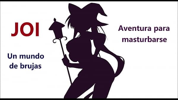 JOI - Juego de rol. &iexcl;Con voz espa&ntilde;ola! Una sexy brujita quiere tu semen.