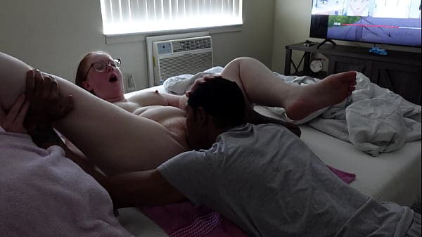 snowbunny calls Black guy to eat her pussy way better then my husband
